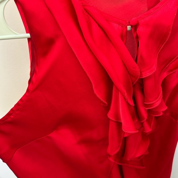 Red Ruffle Blouse - Picture 3 of 3